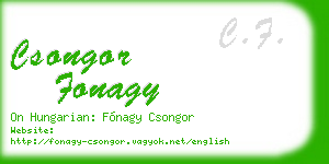 csongor fonagy business card